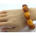 Bernstein Armband Butterscotch Natur Edelsteine flexibel