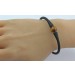 Tigerauge Armband Silikon gold brauner Natur Edelstein
