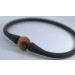 Tigerauge Armband Silikon gold brauner Natur Edelstein
