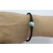 Larimar Armband Silikon himmelblauer Natur Edelstein