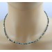 Turmalin Kette Silber vergoldet dunkelgrün hellgrüne Natur Edelsteine