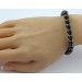 Schungit Armband schwarze Natur Edelsteine flexibel