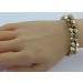 Pyrit Armband Set goldschimmernde Natur Edelsteine flexibel