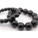 Obsidian Armband Set schwarze Natur Edelsteine flexibel