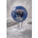 Sodalith Kugel 73mm azurblau weißer Edelstein 2760ct