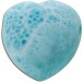 Herz Anhänger nat. hellblaues Larimar Herz 32ct