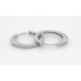 Creolen Sterling Silber 925 2 weiße Zirkonia Brillantlook 