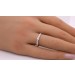 Brillant Ring Weißgold 585 14 Karat Diamanten 0.10ct W SI