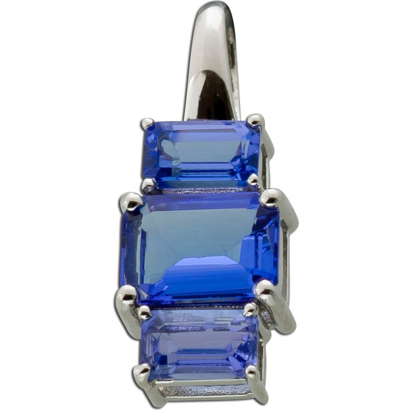 Tansanit 0,378ct Tansanit Sterling Silber Ring