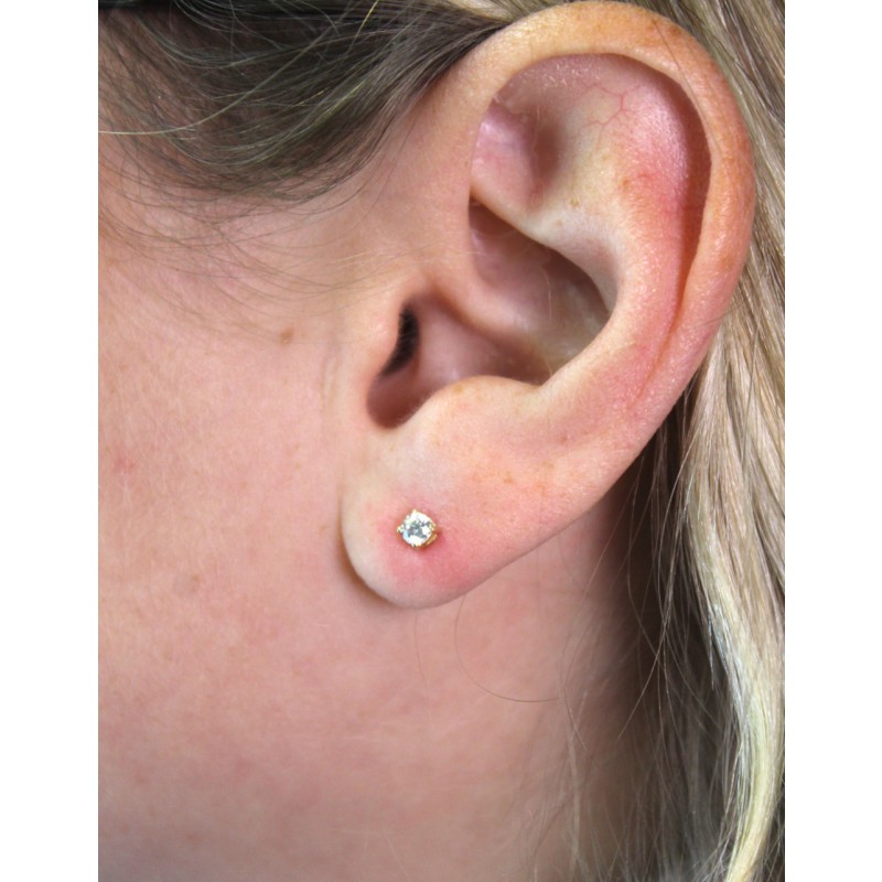 Mini pendente per piercing all'orecchio in oro massiccio 14 carati Kosiner